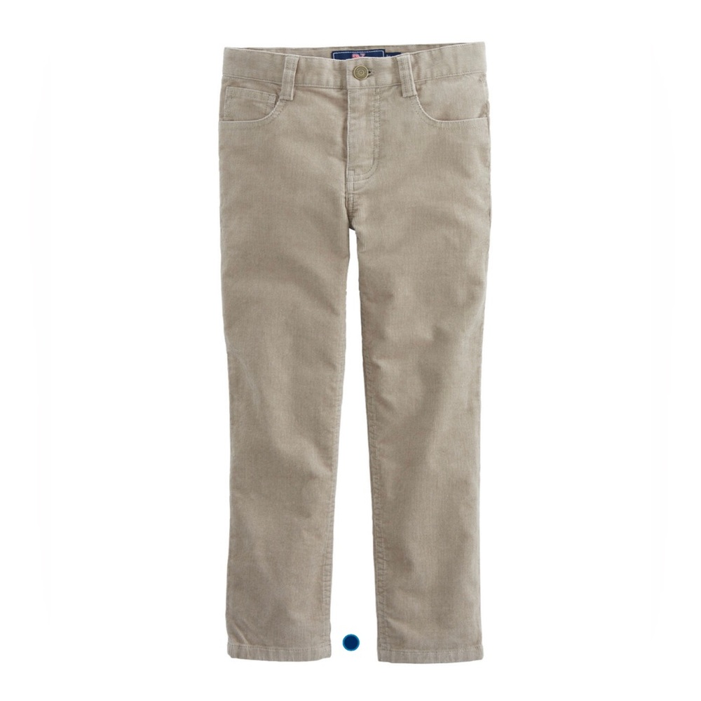 Vineyard Vines Boys 5 Pocket Corduroy Pants in Khaki Size 5